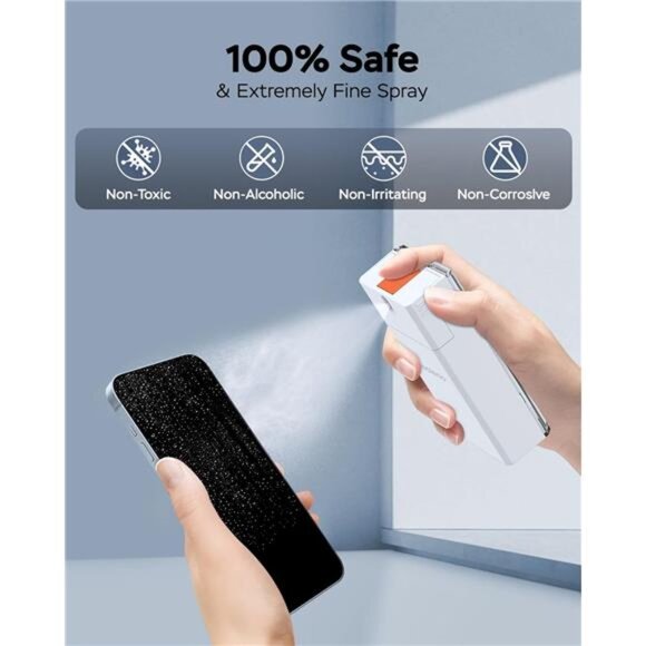 Screen Cleaner Spray and Wipe, 2Fl Oz Refillable Computer Screen Cleaner, - Picture 3 of 7